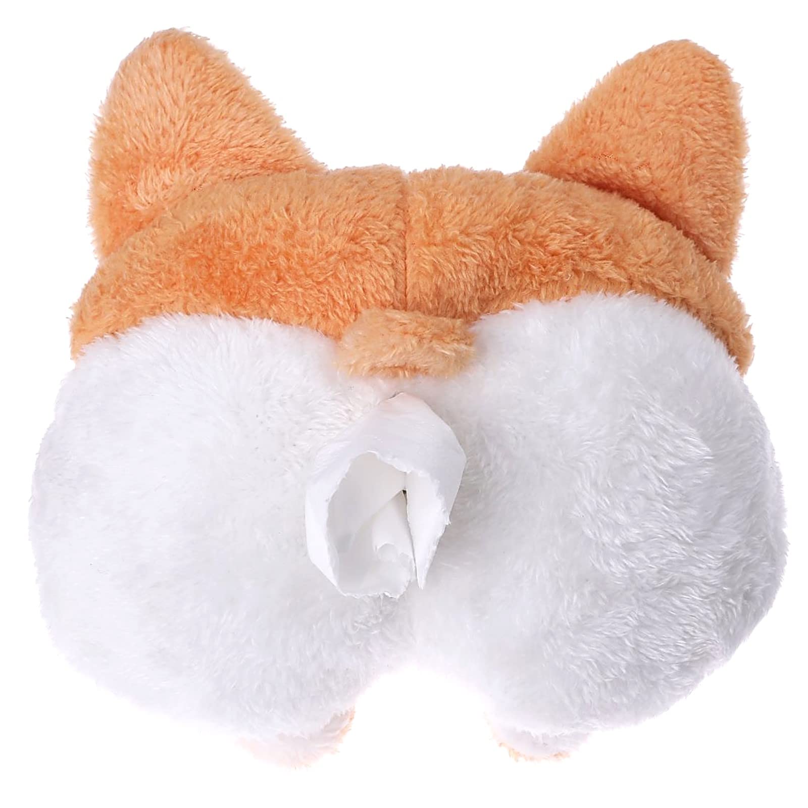 

Lebonarie Plush Dog Tissue Case Cover for Corgis, Pet Tissues, Hanging Car Tissue Case, Funny Butt Design (Brown)