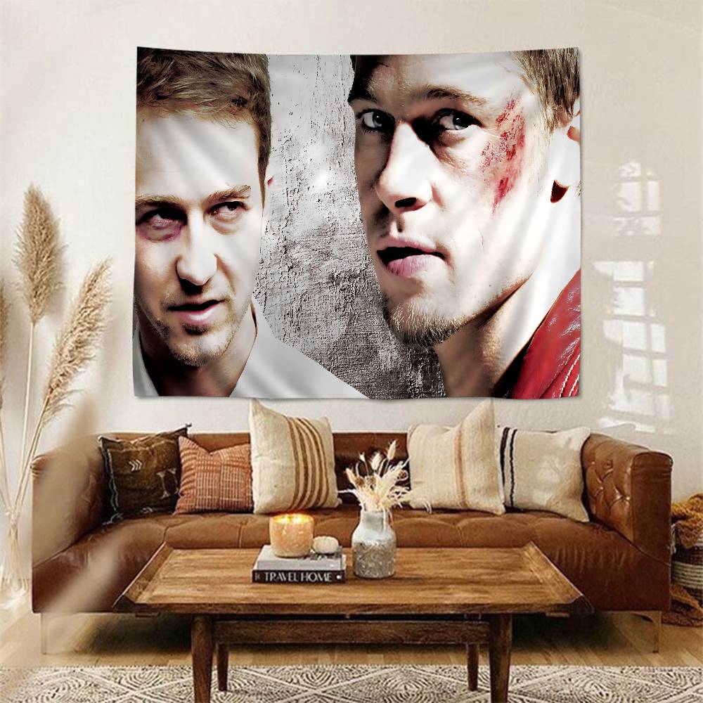 Cult Movie FFight CClub Tapestry Art Printing Japanese Wall Tapestry Anime Wall Hanging Home Decor