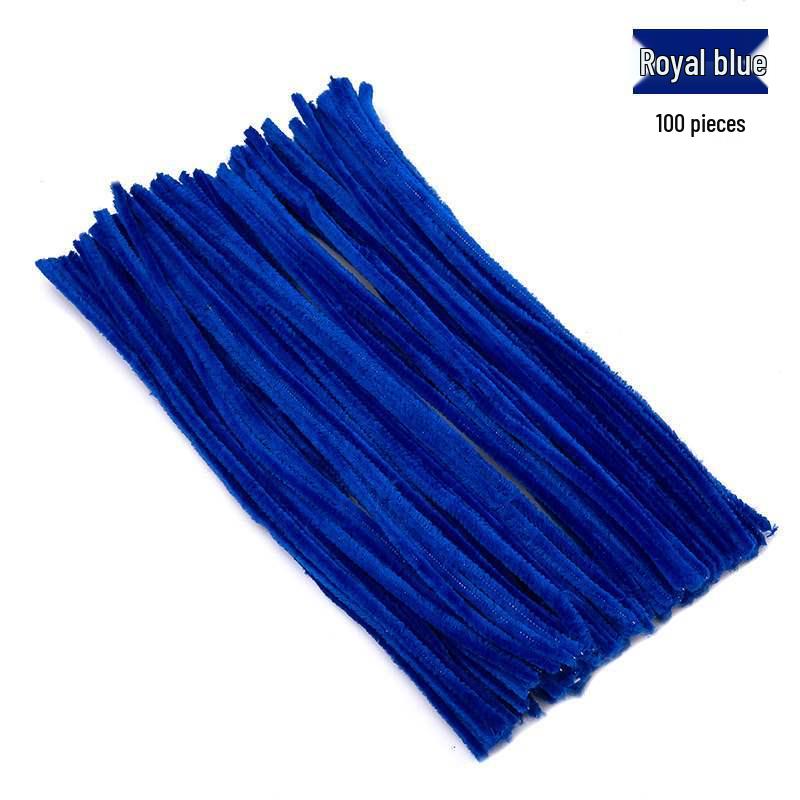 Encrypted Pipe Cleaners: Dense, Thickened 8mm White Strips with Mixed Colors for Handmade DIY Bouquets