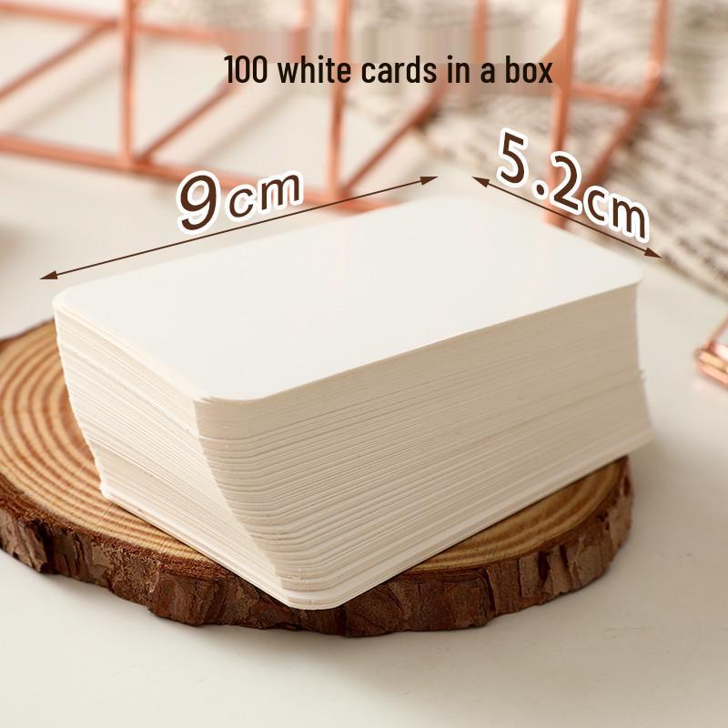 Öğrenci Deri Karalama İngilizce Kelime Kartları: Boş, Sade, Yapışkan Notlu Kutu