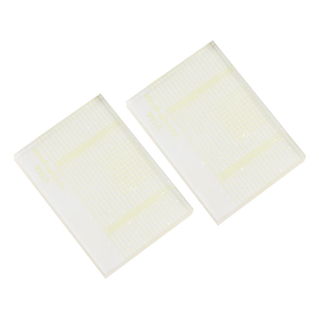 2pcs VTA Azimuth Gauge High Definition Clear High Accuracy VTA Azimuth Ruler for Record Player
