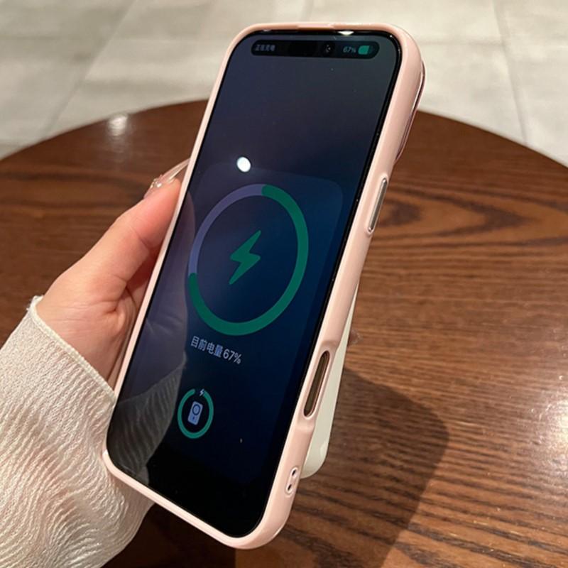 Luxus Glitzer Magnetische Hülle Für iPhone 16 15 14 Plus 13 12 11 Pro Max Für Magsafe Kabelloses Laden Stoßfeste Rückseite