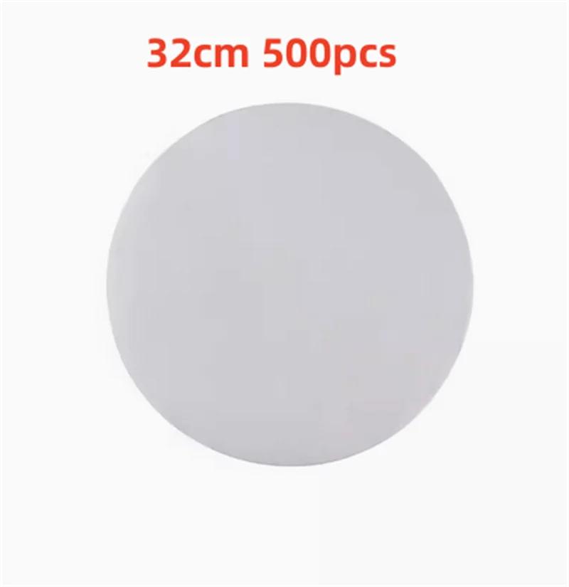 500 buc suqare rotund alb chifle de bambus pentru aburi Căptușeală din hârtie Covoraș antiaderent pentru cuptor Hârtie pentru grătar pentru grătar Hârtie de copt pentru hamburger