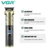 2026 VGR V-296 Professional Retro New Hair Clipper with LCD Digital Display Metal Body Engraving Men's Special Electric Hair Clipper Beard Trimming