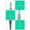 3.5mm Male To 6.35mm Female Adapter 1/8inch Female To TRS 1/4inch Male Adapter Cable for Amplifier Guitar Speakers