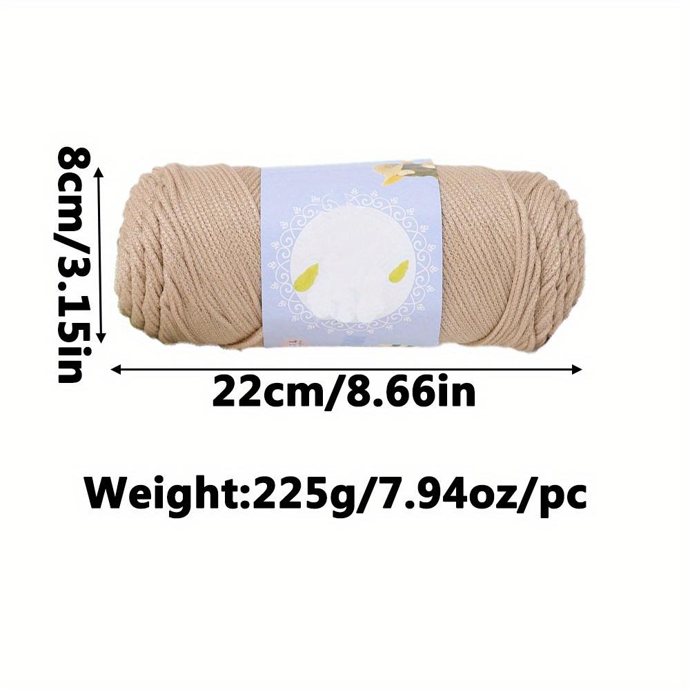 1pc Premium Ice Cotton Linen Blend Yarn Lightweight & Breathable for Crochet Hats Shoes Bags Assorted Colors Bulky Yarn