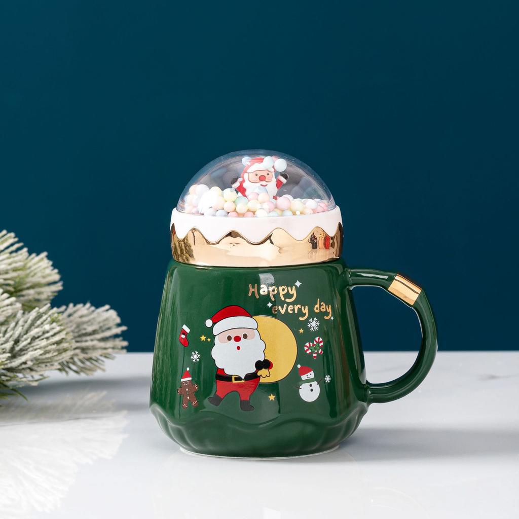 Christmas Ceramic Cup Creative Cartoon Christmas Mug High Ooking Christmas Cup Gift