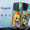S-SpongeBob S-SquarePants Phone Case Magnetic Case For IPhone 16 14 13 12 11 15 Pro Max Plus For Magsafe Wireless Charge Cover