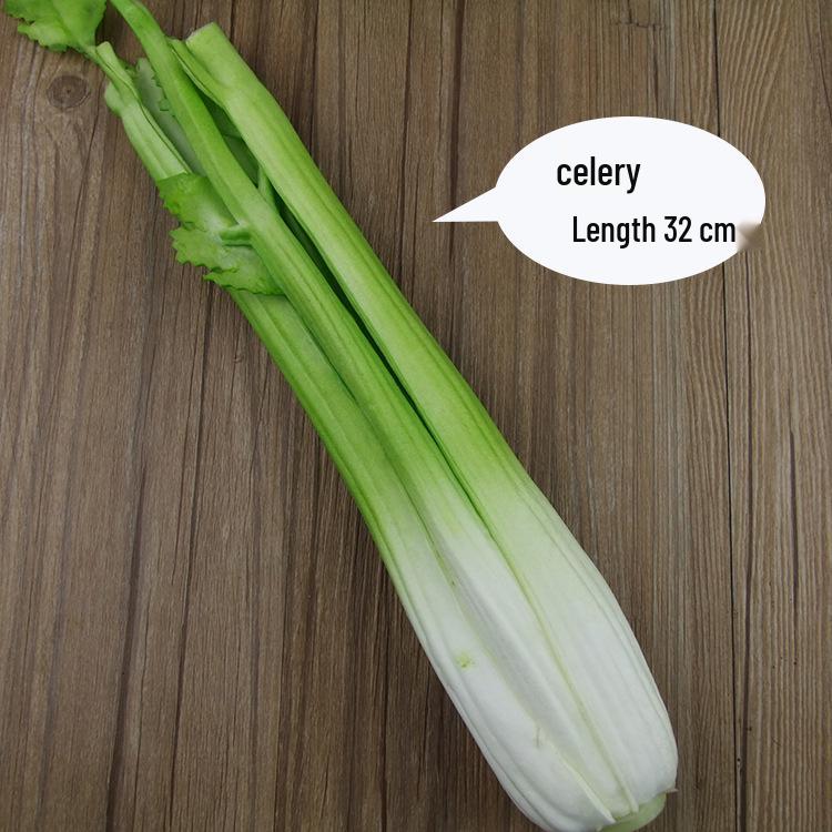 Artificial Vegetable Set: Eggplant, Cabbage, Cucumber, Celery, Spinach - Kitchen Decoration