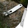 1Pc Outdoor Crank Crowbars Pry Bar Stainless Steel Multi-function Pocket EDC Mini Survival Tools Keychain Opener Scraper