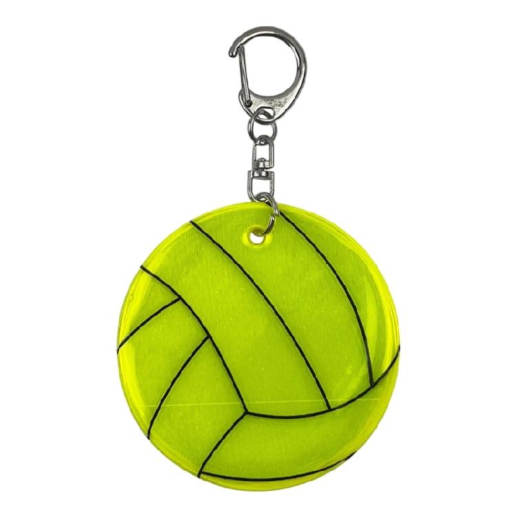 

Reflective Volleyball Hanging Charm Multifunctional Ornament Party Key Jewelry Great for Friend Fashion Lover Present флуоресцентний жовтий колір