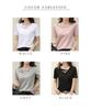 cut and short street Harajuku summer summer cool one white [J.STORE] T-shirt, sew, V-neck, women's, sleeve, top, v-neck, spring, summer, Korean,