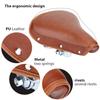 Bicycle Saddle Cycling Saddle Shock Prevents Butt Comfortable Mountain Bike Brown Seat, Cushion, Absorption, Pain, Soft, Sitting, Accessory,