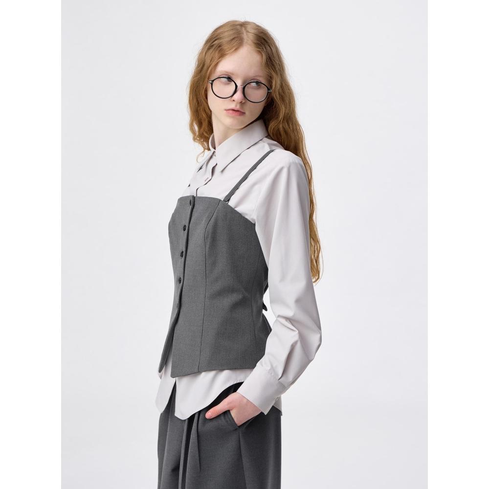 Uniqlo Gu Front Button Bustier