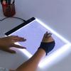 A4 Copying Table LED Three Level Dimming Black Edge Scale Transparent Writing Table Copying Painting Transparent Table
