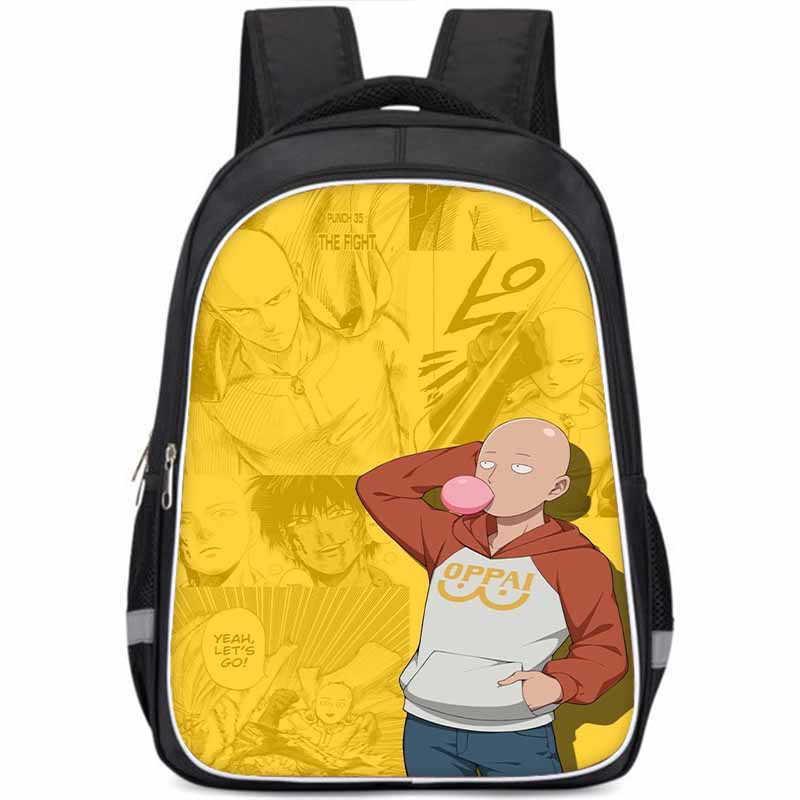 Trendy Cross-border Style One Punch Man Children s Backpack For School Use Style X,Small