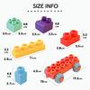 [Boilable] Rocotto Soft Building Blocks, Large, Soft, Safe, Educational Toys, Silica Gel, SDGs, Bath, Pool, Colorful, Focus, Thinking, Building, Cars,