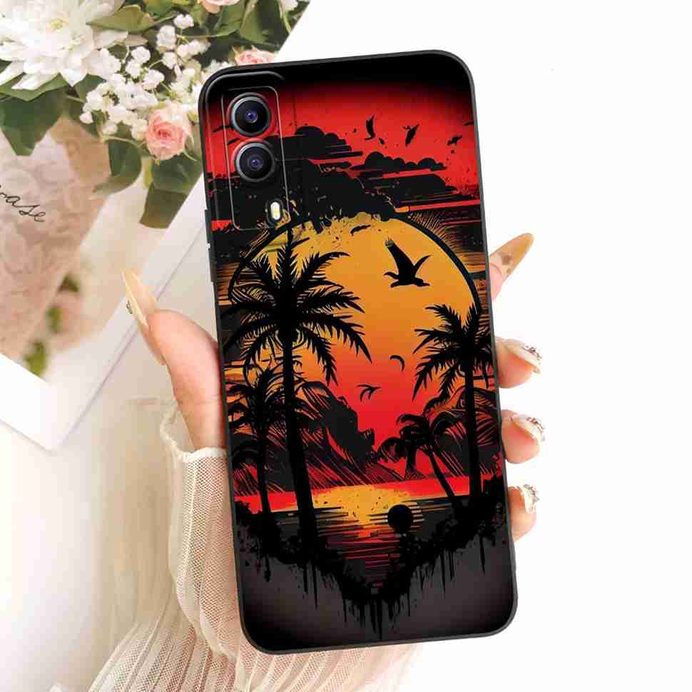 For Vivo Y53s 5G V2111A Case Printed Popular Cartoon Animals Silicone Back Cover For Vivo Y 53S 5G V2058 6.58" Phone Cases Capa