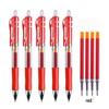 Retractable Neutral Ballpoint Pen - 0.5mm, Black, Red, Blue Ink for Meetings, Signatures, and Office or Study Use.