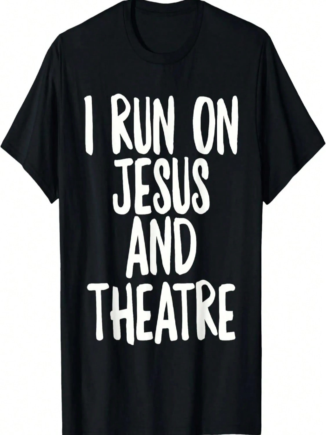 I Run On Jesus And Theatre Acting T-Shirt S разноцветный