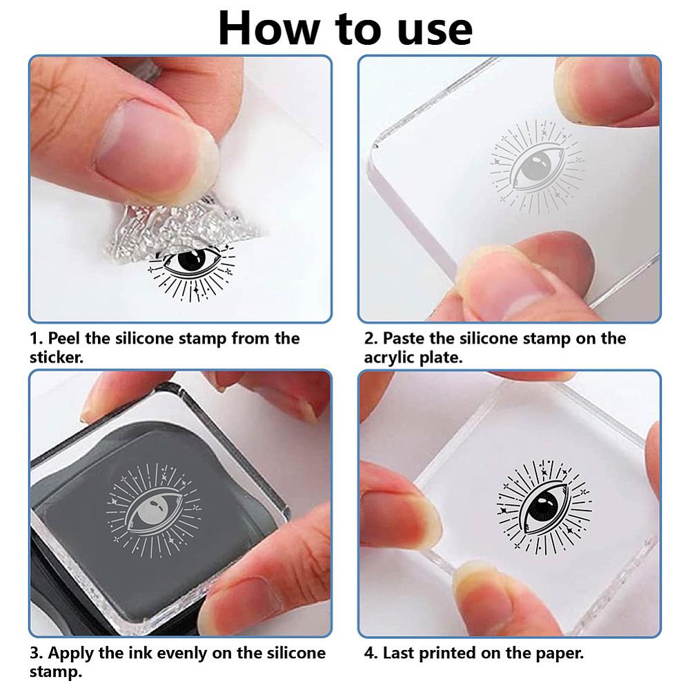 Plastic Clear Stamps for DIY Scrapbooking Photo Album Decorative Cards Making Mixed Shapes 160x110mm