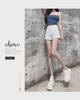 2021 Summer High-Waist White Denim A-Line Shorts for Women – Loose, Slimming Fit