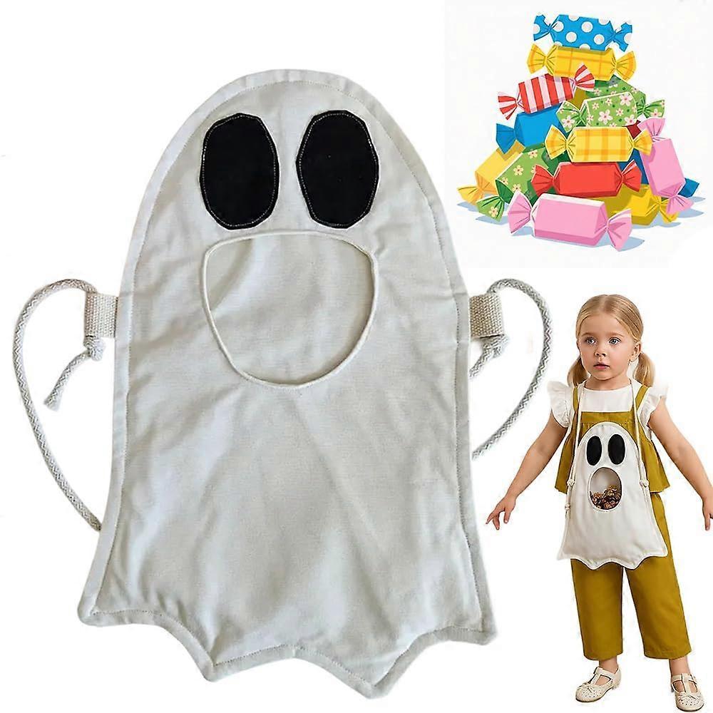 Halloween Ghost Candy Bag, Cute Ghost Shoulder Bag, Halloween Funny Trick-or-Treat Candy Bag for Kids