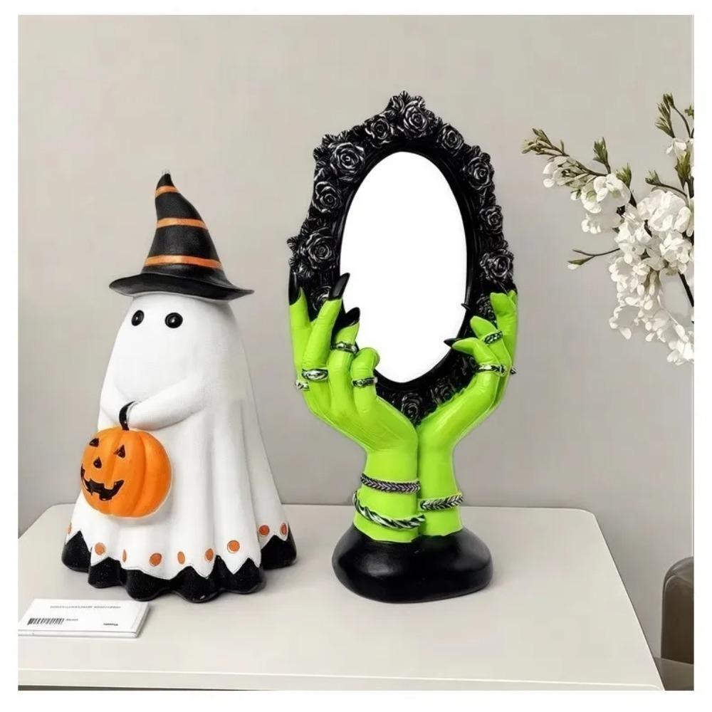 Creative Ghost Halloween Party Decoration Atmosphere Funny Cross Border Magic Mirror Ghost Festival Decoration Home Desktop Deco