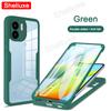 360 Full Body Front+Back Clear Case Shelluxe For Redmi A1 A1+ For Xiaomi Redmi A2 Plus A2+ Silicone Double Sided Phone Cover