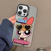 Cartoon Powerpuffs Girls Phone Case For IPhone 16 15 14 13 12 11 Pro Max X XR XSMAX 8 7 Plus Matte Shockproof Back Cover