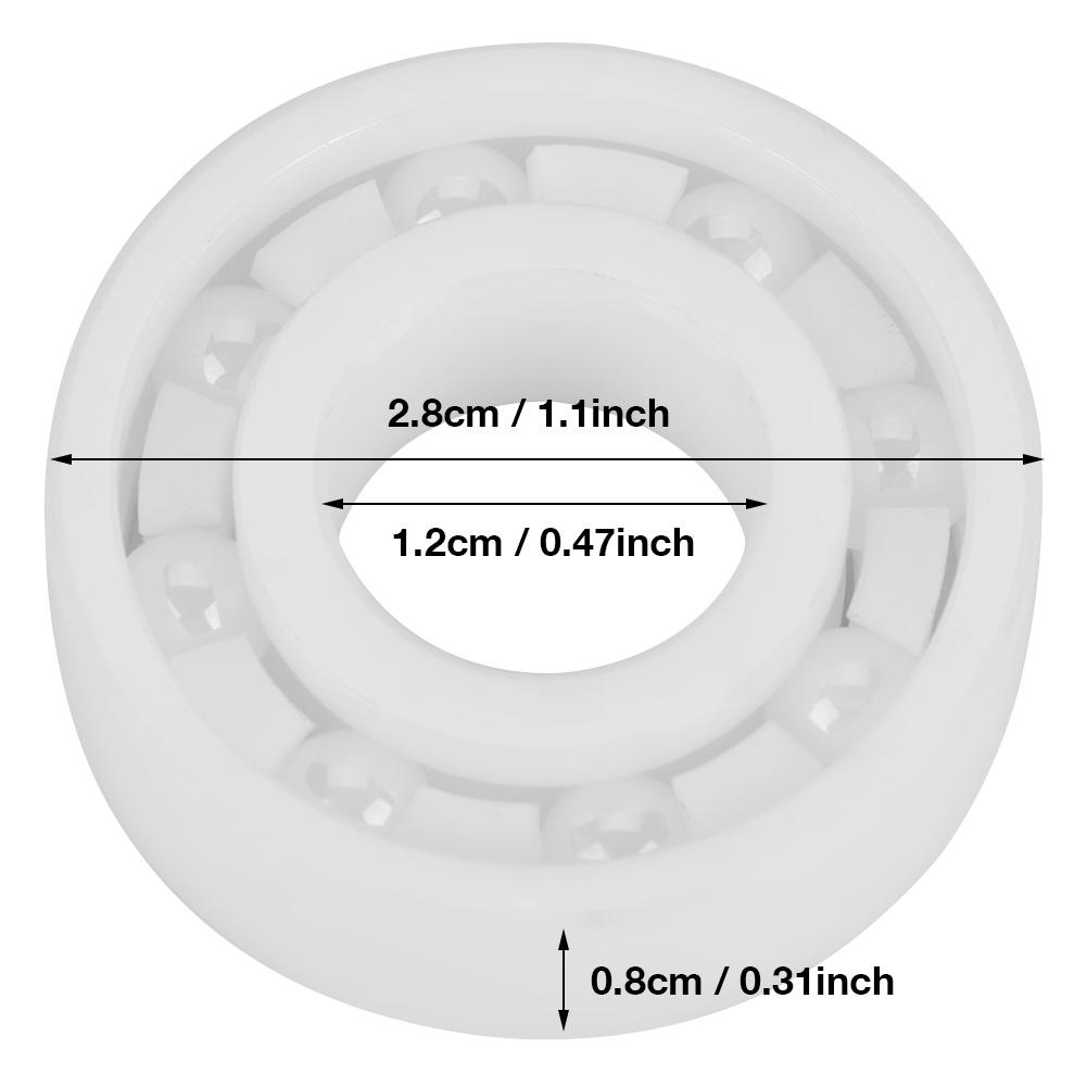 6001 High Precision Full Ceramic ZrO2 Ball Bearing 12x28x8mm