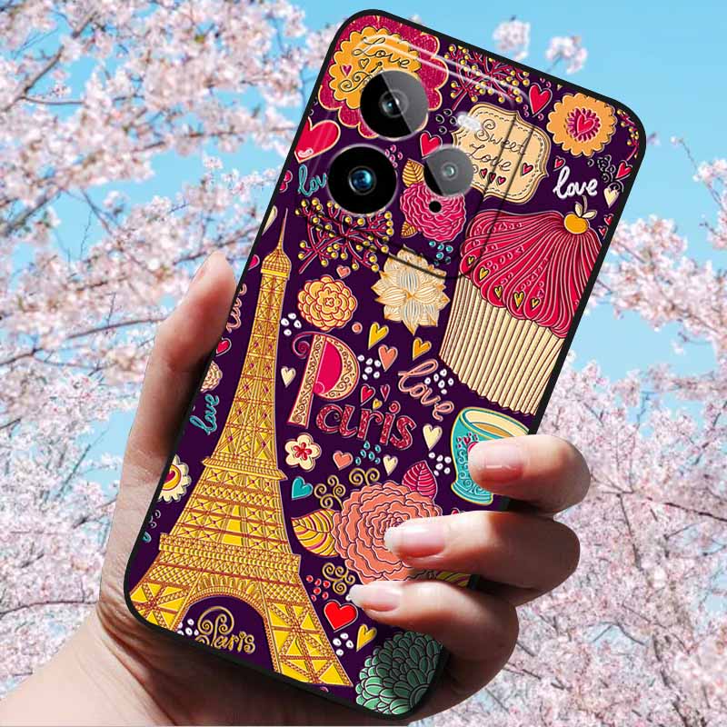 For Realme GT 7 Pro 5G 6.78"Case 3D Relief Soft Silicone Cover Retro Embossed for Realme GT 7 Pro Phone 3D Soft Protection Case