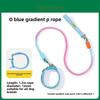 Dog Traction Rope Collar 2 In 1 Design With Nonrestrictive Wide Nylon And Silicone For Daily Use