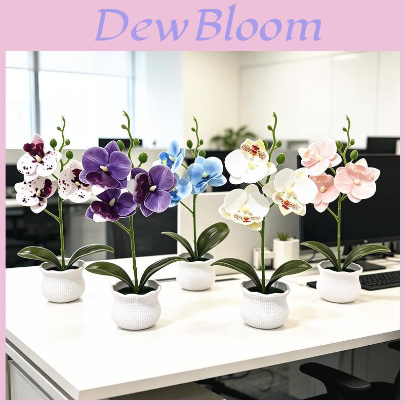 Butterfly Orchid Artificial Flower Pot For Wedding Decor And Home Interior Display
