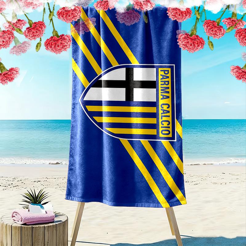 Parma Calcio Print Beach Towel, Large Soft Quick Dry Towel for Beach Camping Swimming