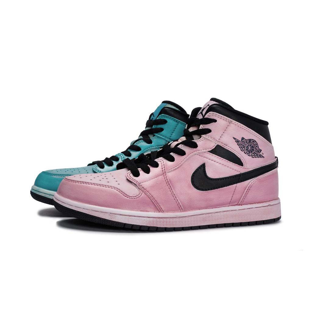 Jordan Air Jordan 1 Vintage Basketball Shoes Unisex Mid Top Black DQ8426-132(Team80-S-BOX)