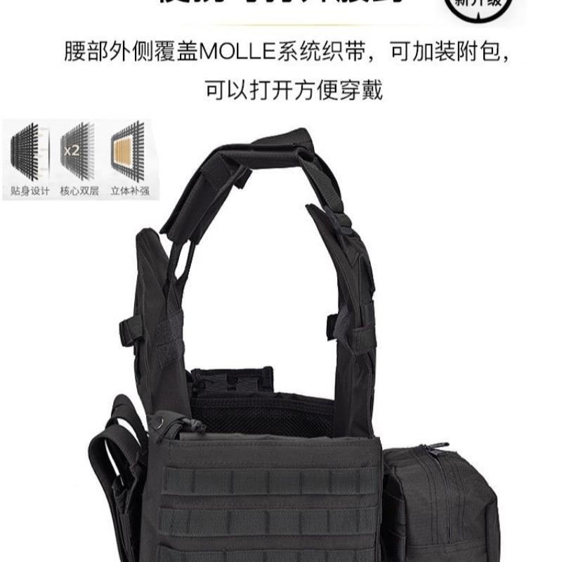 Camo Nylon Tactical Vest for Kids - Body Protection Hunting Carrier with Pouches Children's Gear for Training And Camping