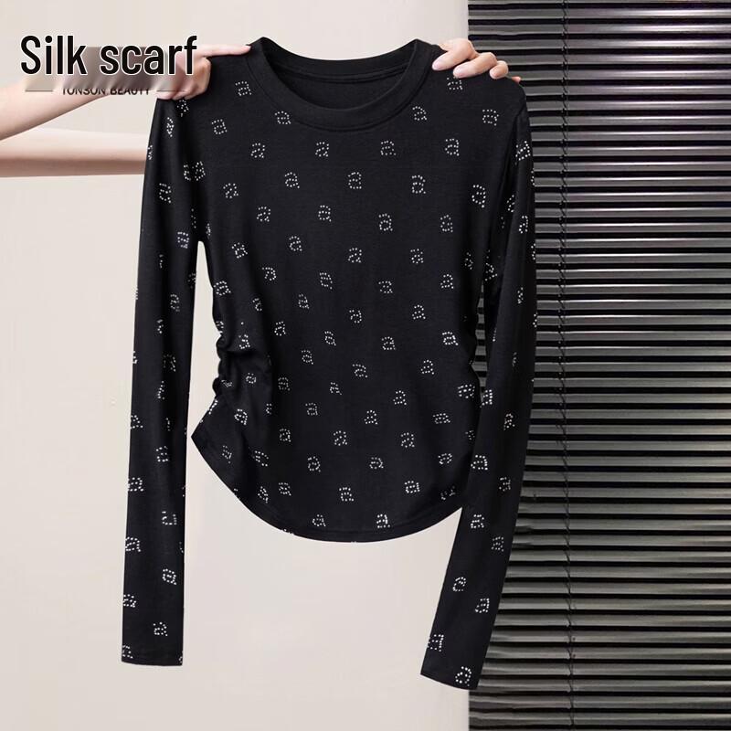 

Women s Hot Drill Long Sleeve Slim Fit T-Shirt L