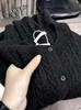 Women's 100% Pure Wool Cable Knit Sleeveless Cardigan with Round Neck and Button-Up Design
