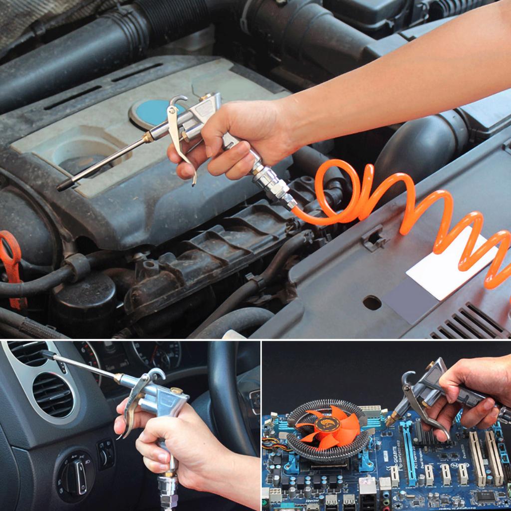 Air Blow Gun Long Nozzle Dust Blower Computer Case Engine Cleaner Dust Blowing Tool