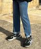 Keullako Cut-Over Crop Washed Jeans