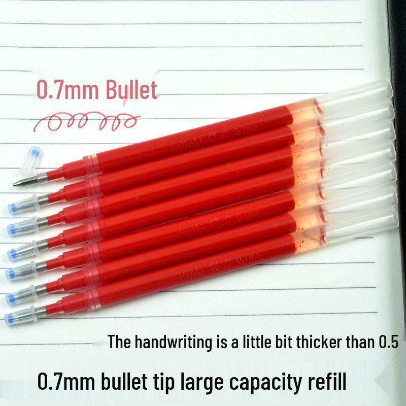 Náplně do jumbo gelových per - Černá a červená, Silný hrot, Velká kapacita (0,5, 0,7, 1,0)