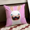 RRabbids IInvasion Cushion Cover Reversible Soft Durable Pillow Cover Home  Car MultiScene Use for Daily Comfort