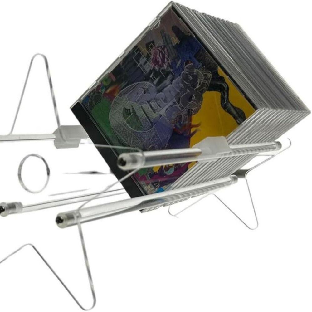 Easy to Use Record Storage Rack Transparent Acrylic Display Stand Standing Display Shelf  Desktop