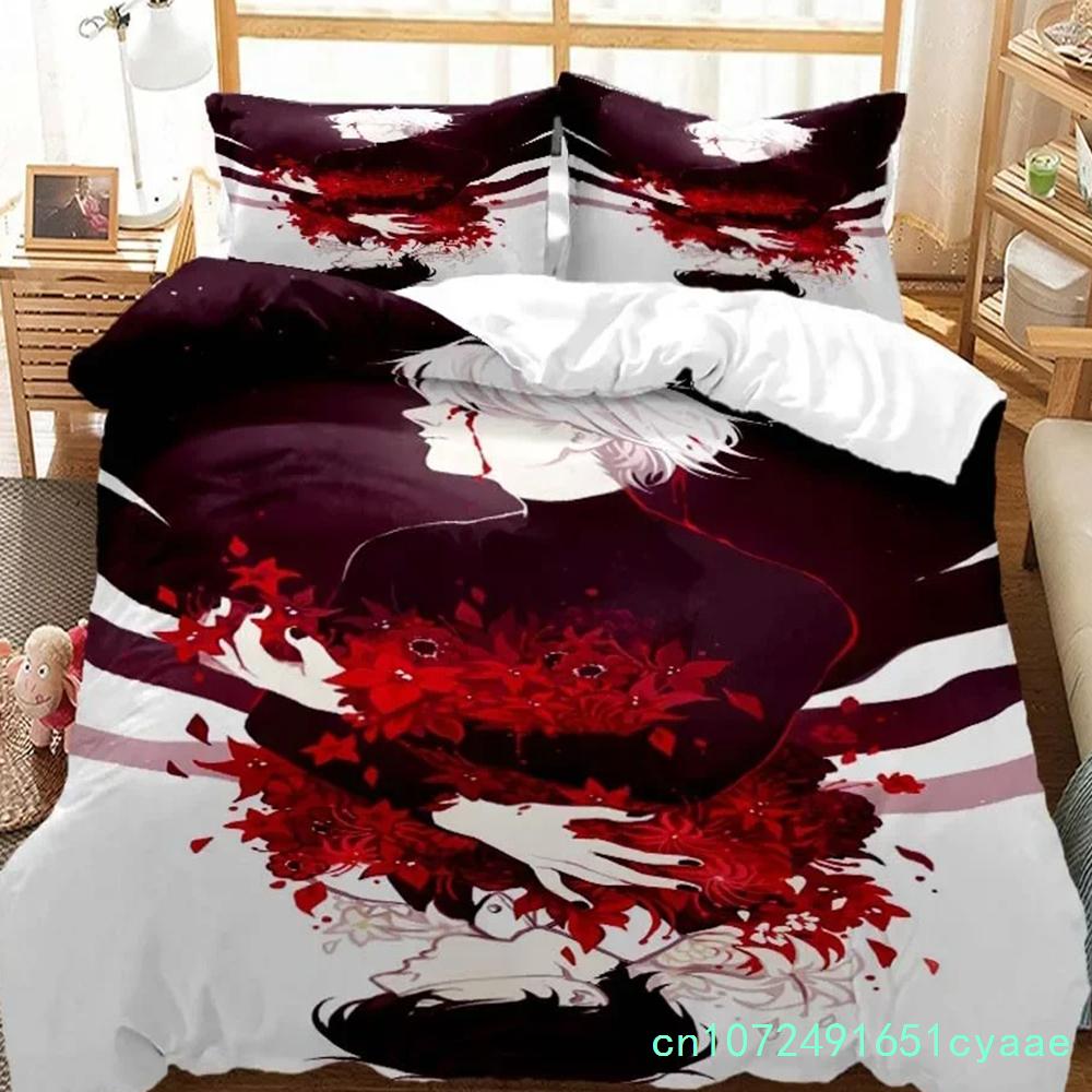 Tokyo Ghoul Bedding Set For Bedroom Soft Modern Bedspreads Comefortable Kids Duvet Cover Quilt Cover And Pillowcase