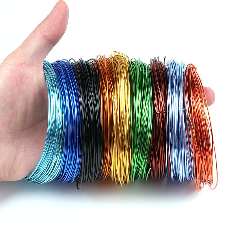 10M/rolls 0.6-1.2mm Anadized Aluminum Wire Versatile Handmade Crafts Metal Wire for Jewelry Making Beading Necklace Bracelet