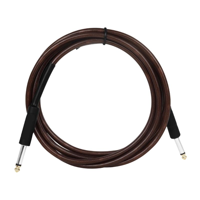 Guitar Lead/Instrument Cable Noiseless Plated 6.35mm Guitar Cable Guitar Keyboard Cord 1/4" Straight To Straight Angle