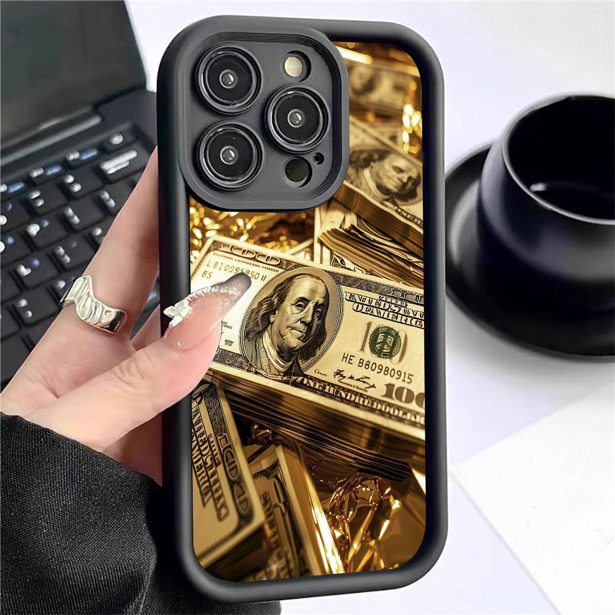 

Golden House Black Groove Phone Case for iPhone 14/15/16/17 Pro Max Galaxy A05 чорний