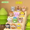 12 Pieces/set  Micro Animal Building Blocks Mini Bricks Animals Model Dog Cat Elephant Puzzle Toys for Children Birthday Gifts