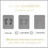 Water Absorbent Mat for Bathroom Kitchen Floor Door Entrance Anti Slip Floor Foot Anti Skid Bathroom Shower Mat (Design 12)